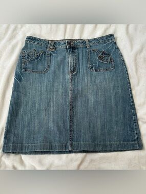 Riders Copper Collection Denim Mini Skirt